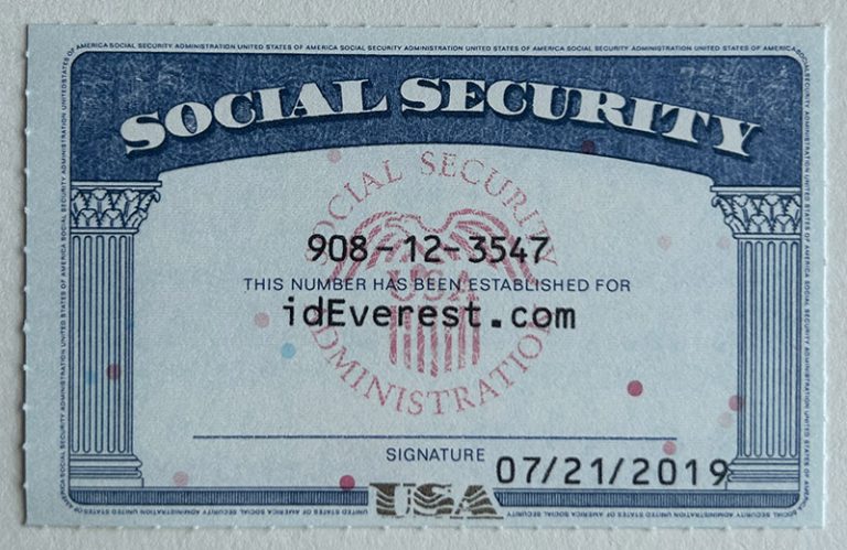 ​Fake SSN for sale online