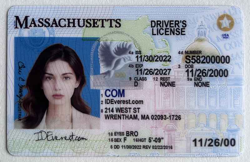 100% Scannable Massachusetts Fake ID Cards