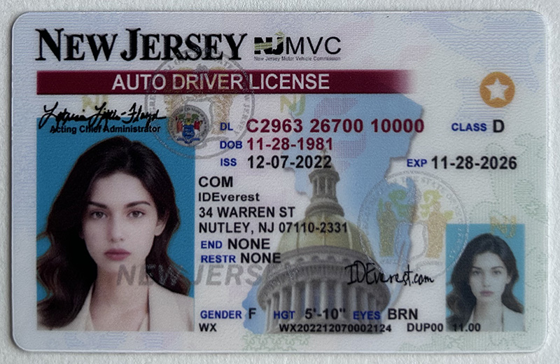 Title: New Jersey Driver License: A Comprehensive Guide Backup ID Everest Writes